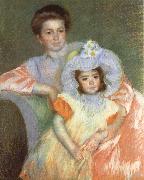 Mary Cassatt Reine Lefebvre and Margot USA oil painting reproduction